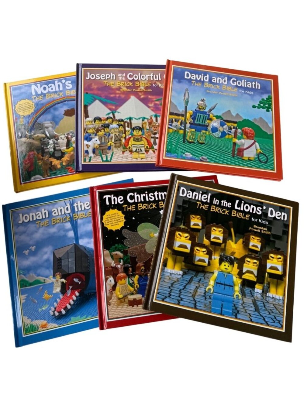 Set of 6 Brick Bible For Kids Hardcopy Children's Books by Brendan Powell Smith
